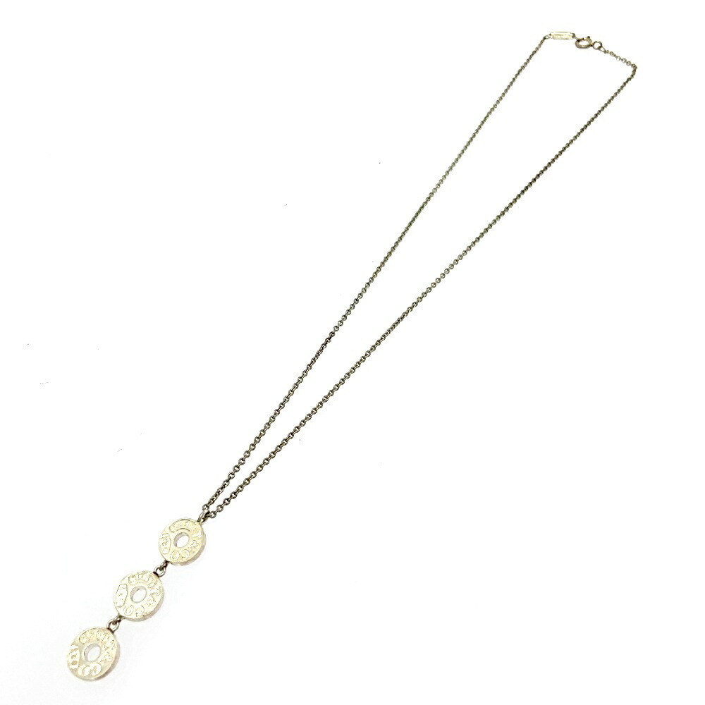 TIFFANY Co Silver Triple Circle Necklace